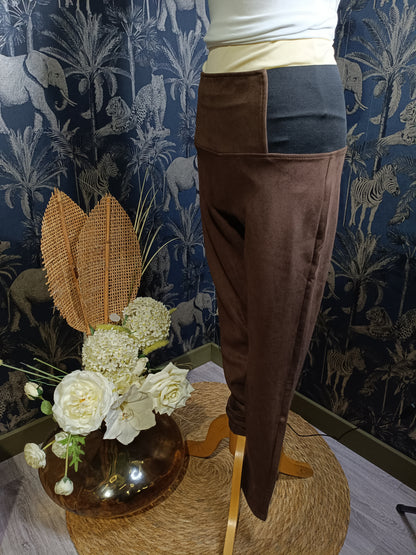 Legging effet suedine