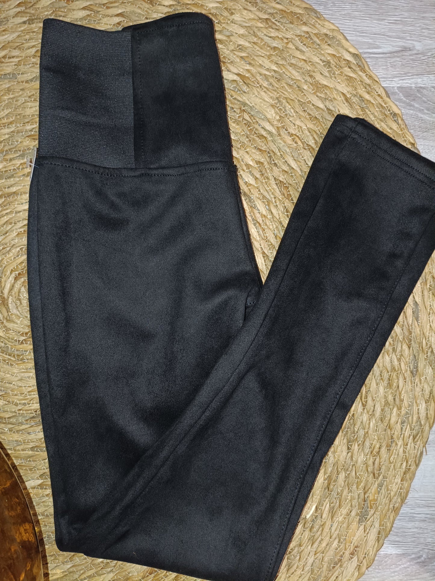 Legging effet suedine