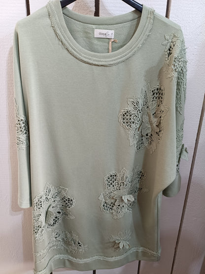 Sweat broderie