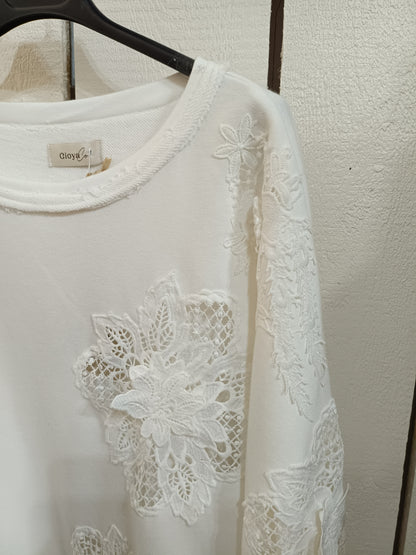 Sweat broderie